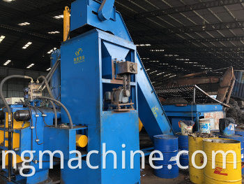 Y83W-1000 Horizontal Automatic Steel Chips Briquetting Machine Line